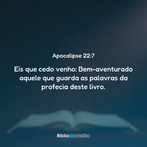 Apocalipse 22:7