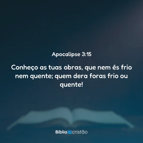 Apocalipse 3:15