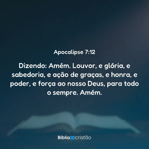 Apocalipse 7:12