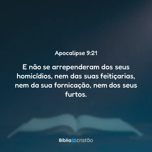 Apocalipse 9:21