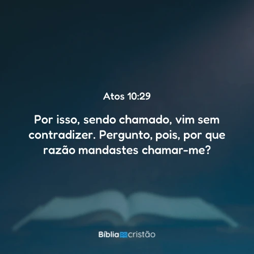Atos 10:29