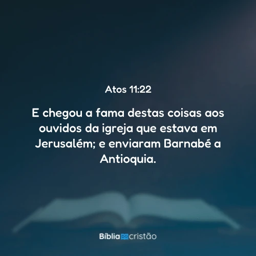 Atos 11:22