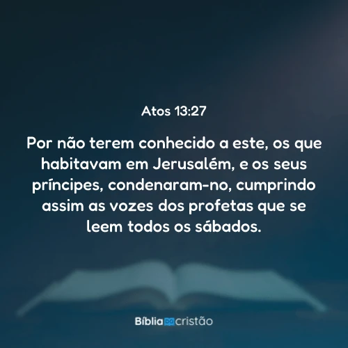 Atos 13:27