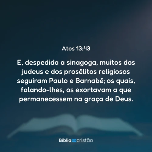 Atos 13:43
