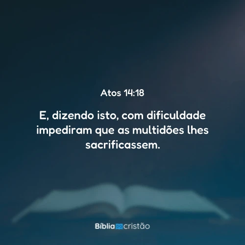 Atos 14:18