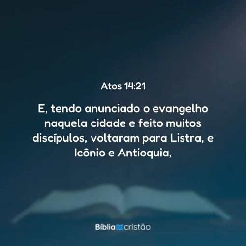 Atos 14:21