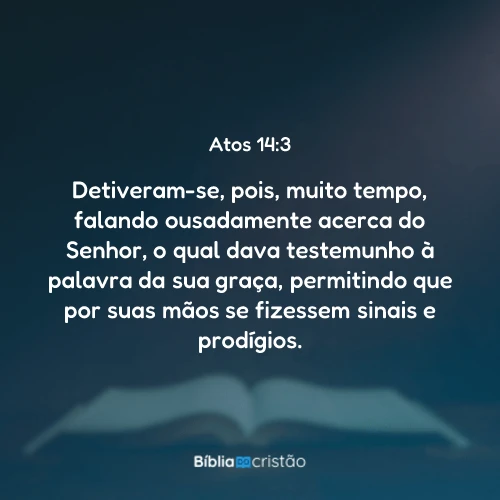 Atos 14:3