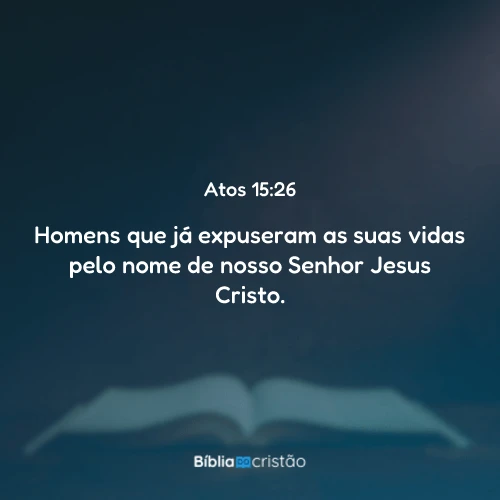 Atos 15:26
