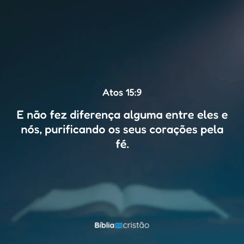 Atos 15:9