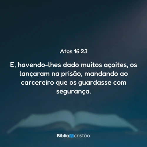 Atos 16:23