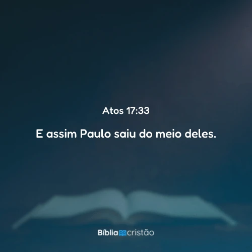 Atos 17:33