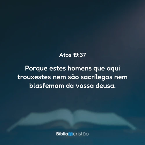 Atos 19:37