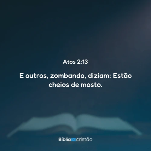 Atos 2:13