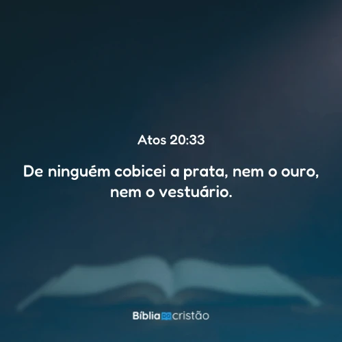Atos 20:33