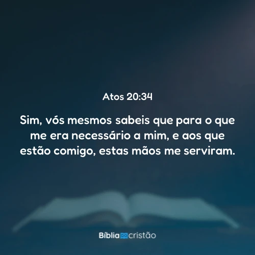 Atos 20:34