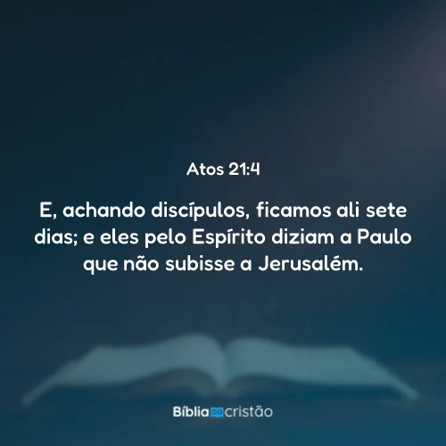 Atos 21:4