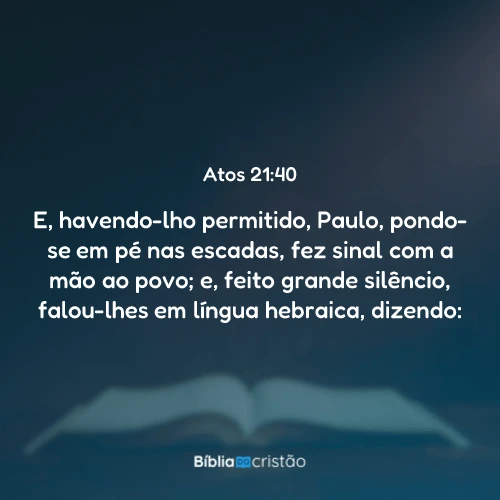 Atos 21:40