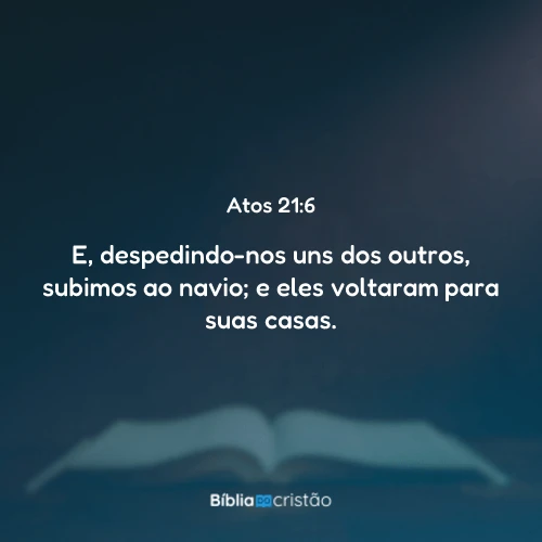 Atos 21:6