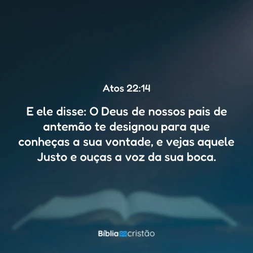 Atos 22:14