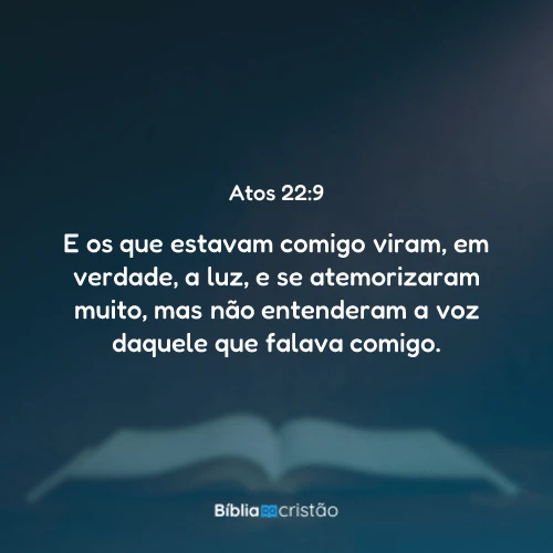 Atos 22:9