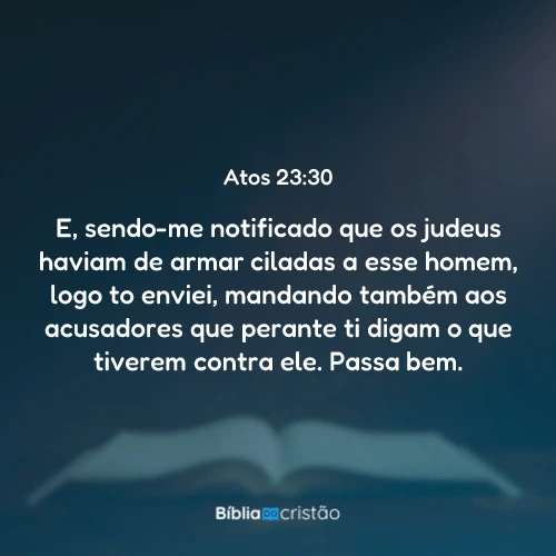 Atos 23:30