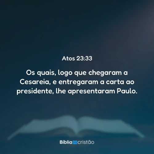 Atos 23:33