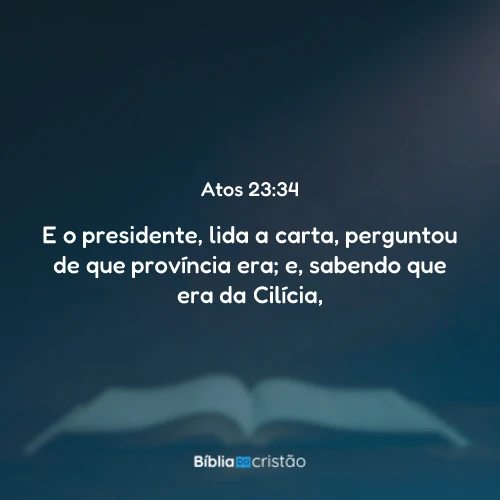 Atos 23:34