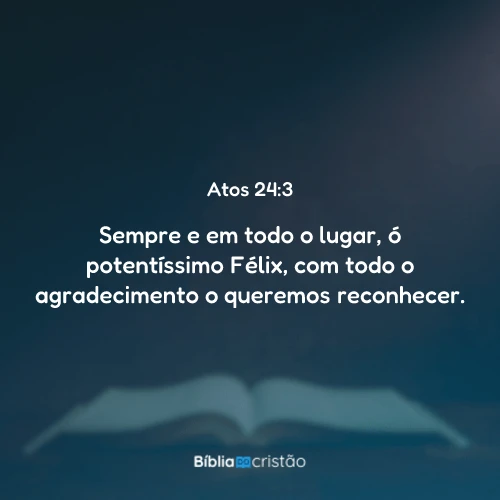 Atos 24:3