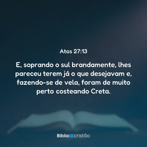 Atos 27:13