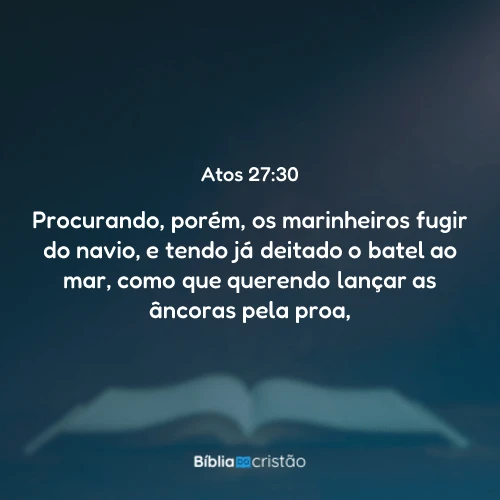 Atos 27:30