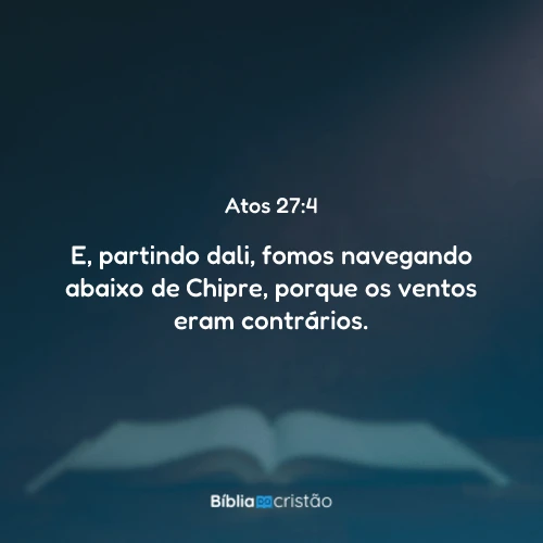 Atos 27:4