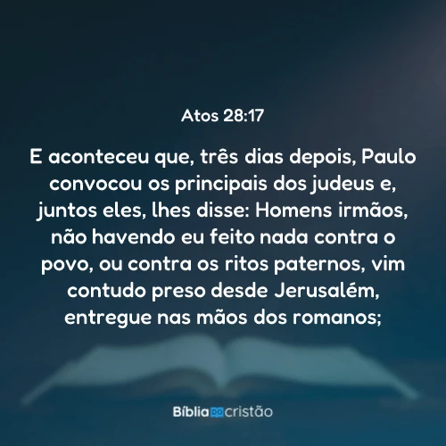 Atos 28:17