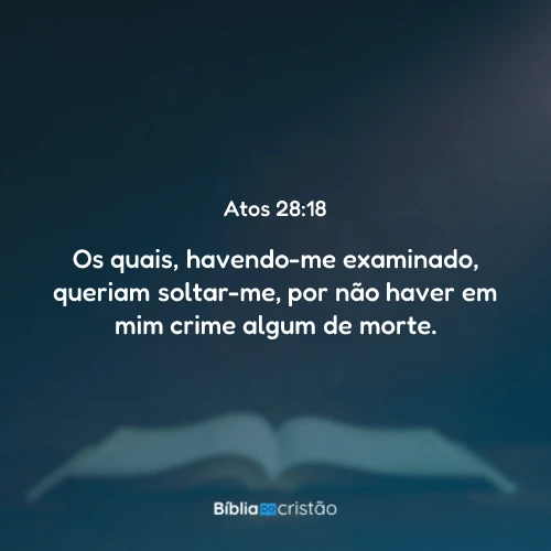 Atos 28:18