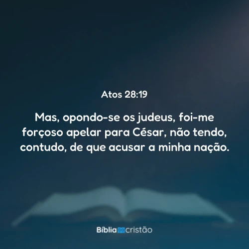 Atos 28:19