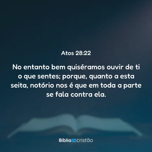 Atos 28:22