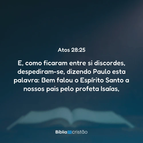 Atos 28:25