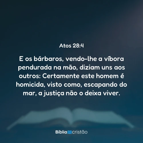 Atos 28:4