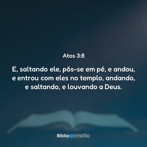 Atos 3:8