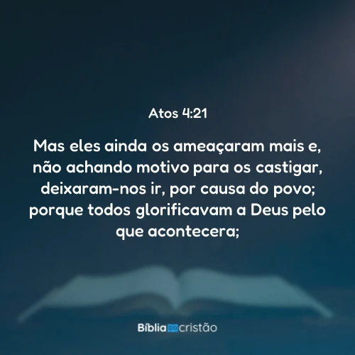 Atos 4:21