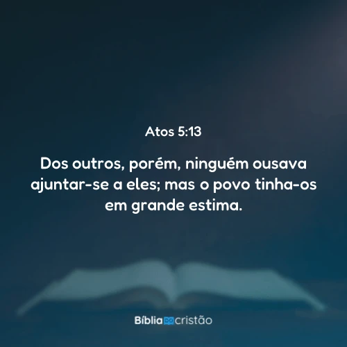 Atos 5:13