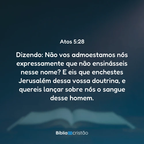 Atos 5:28