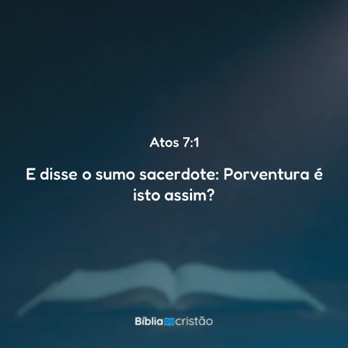 Atos 7:1