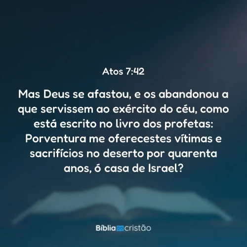 Atos 7:42