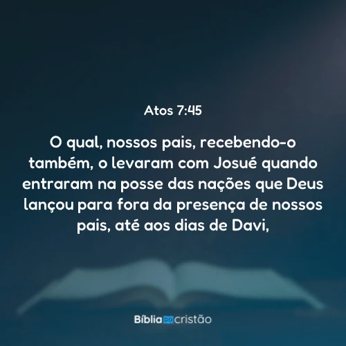 Atos 7:45