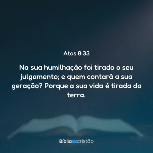 Atos 8:33