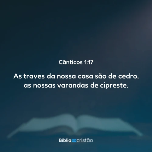 Cânticos 1:17