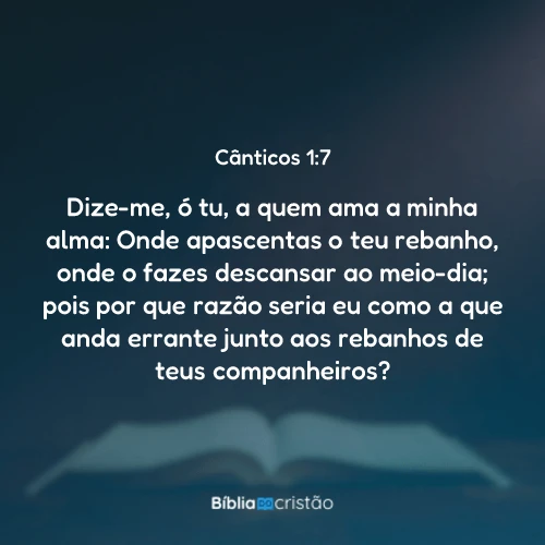 Cânticos 1:7