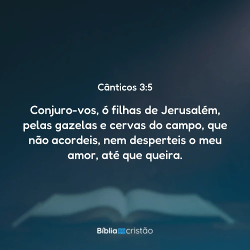 Cânticos 3:5