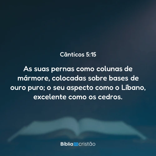 Cânticos 5:15