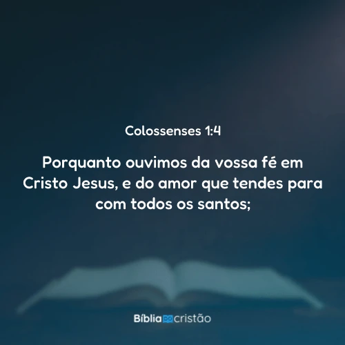 Colossenses 1:4